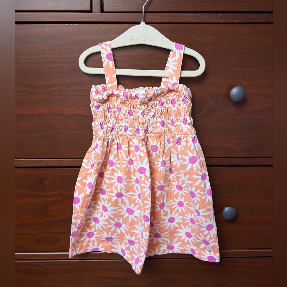Hanna Andersson Pink and Orange Floral Kids Dress